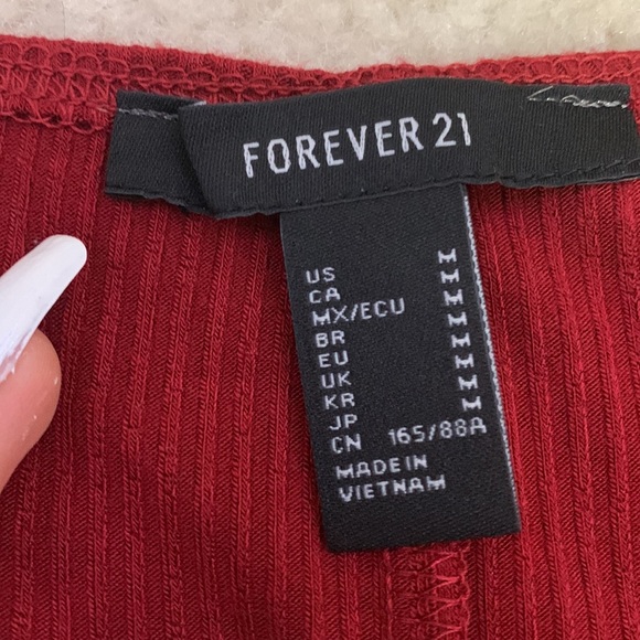 Maroon long sleeved bodysuit - Picture 3 of 3